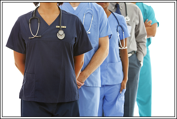 Emergency room doctors and nurses